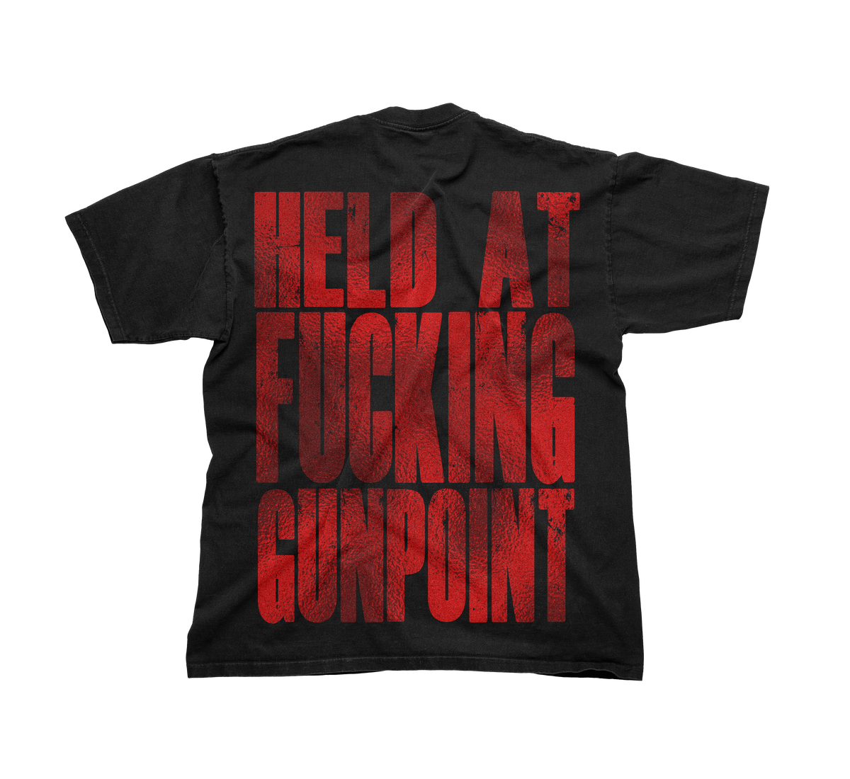 GUNPOINT - "HELD AT GUNPOINT" RED FOIL TEE