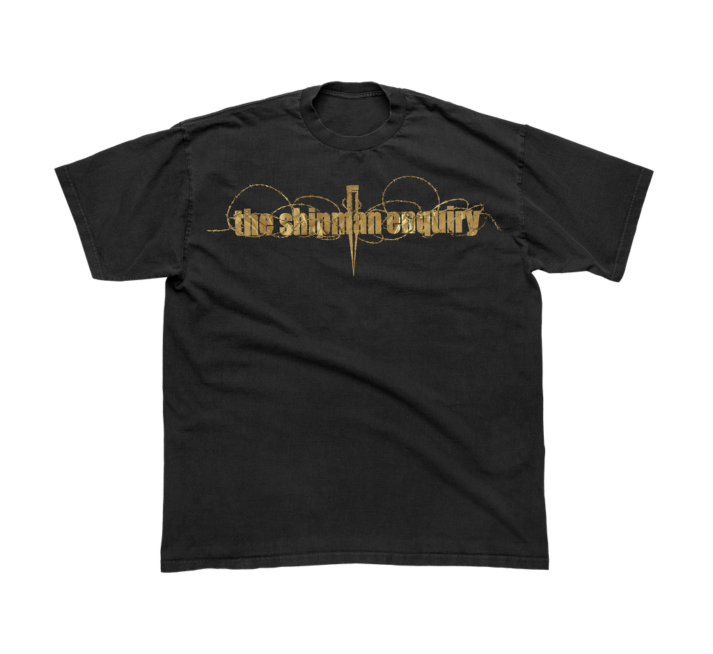 THE SHIPMAN ENQUIRY - "BARBED WIRE" [GOLD FOIL] TEE