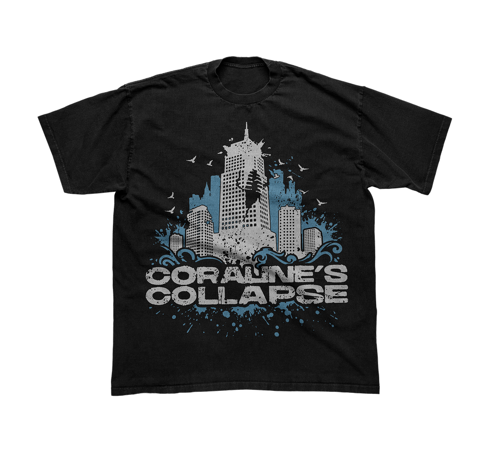 CORALINE'S COLLAPSE x LMNTD - "DON'T LOOK DOWN' TEE