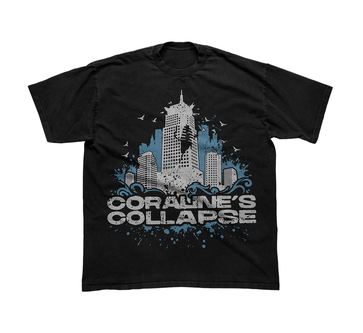 CORALINE'S COLLAPSE x LMNTD - "DON'T LOOK DOWN' TEE